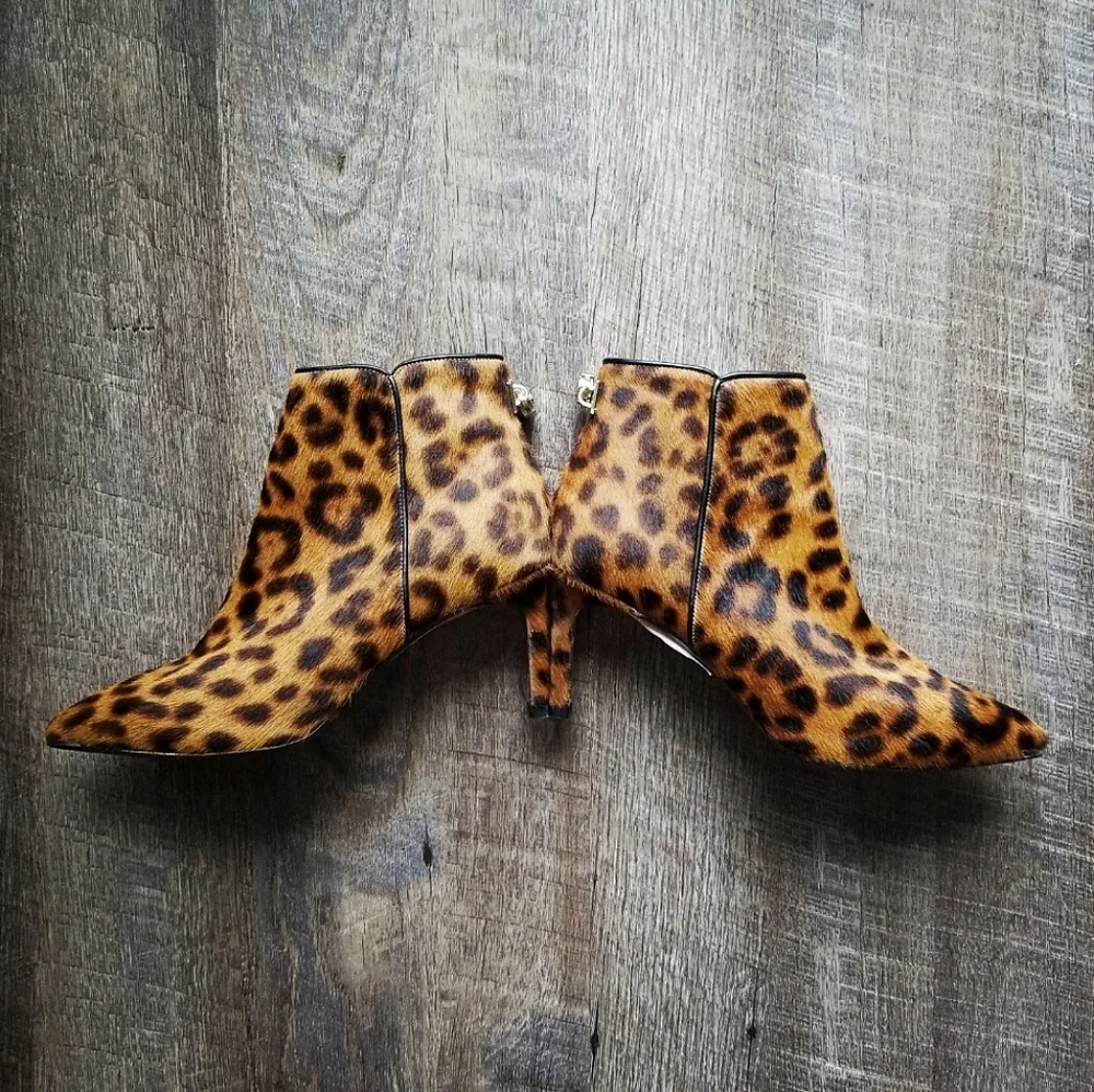 TED BAKER LOKETEL LEOPARD BOOTIES 3 - Picture 1 of 7